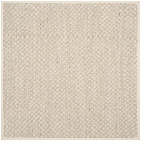 Safavieh Natural Fiber 4 ft. Square Area Rug Marble & Beige NF143C-4SQ